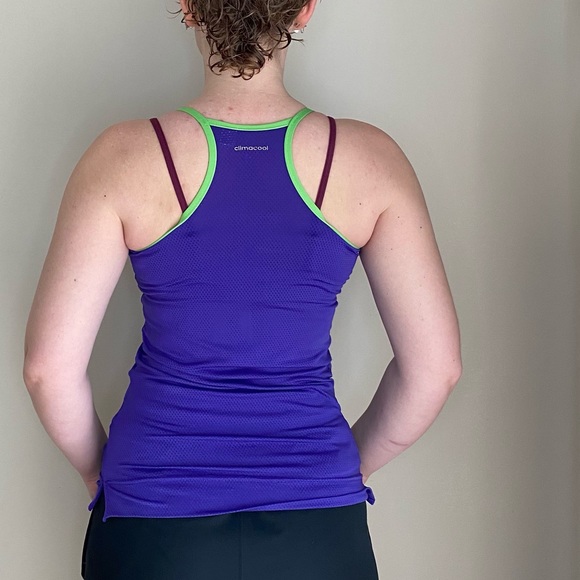 Adidas Climacool Tank Top, Royal Blue/Royal Purple - Picture 4 of 10